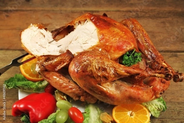 Obraz angeschnittener Truthahn