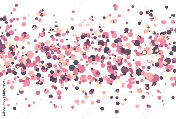 Fototapeta 背景素材_カラフルなドット_ピンク