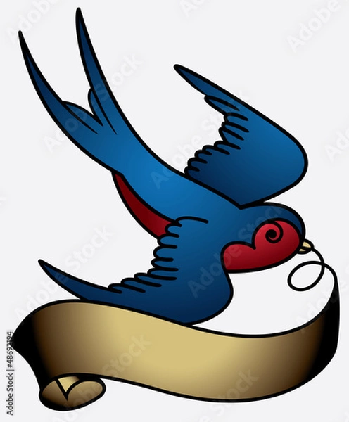 Obraz Swallow tattoo