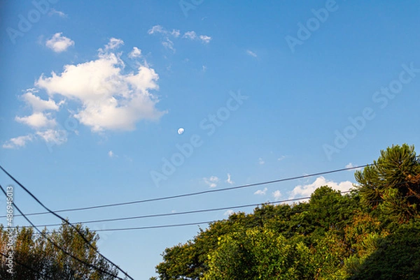 Fototapeta Lua durante a tarde