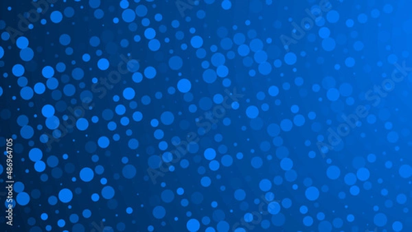 Obraz Abstract dot blue pattern gradient texture technology background.