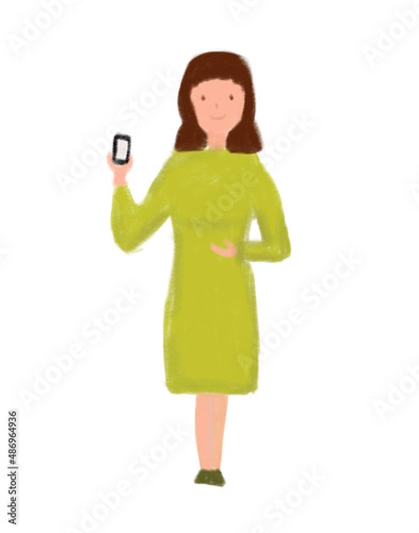 Obraz girl with camera