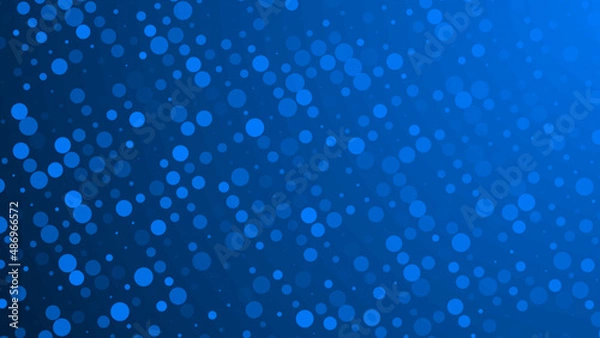 Obraz Abstract dot blue pattern gradient texture technology background.
