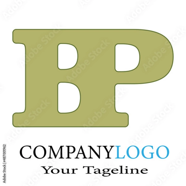 Fototapeta business logo design for company with simple concept design