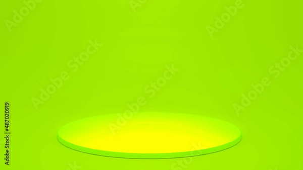 Obraz podium with minimal style .Use for cosmetic or products  3D rendering  presentation. Mock up design empty space. showcase, shopfront, display case.