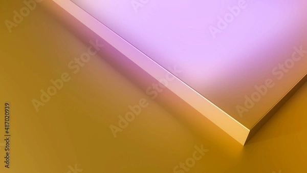 Obraz 3d render abstract geometry shape podium scene with background for display and product