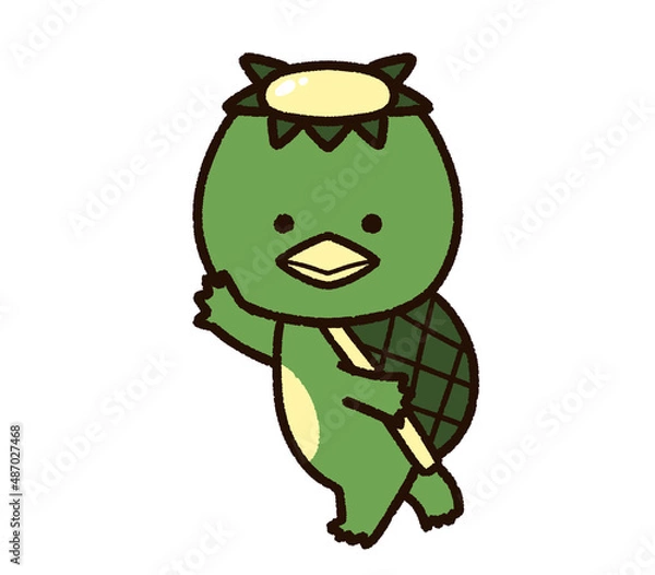 Fototapeta かわいい河童のキャラクター