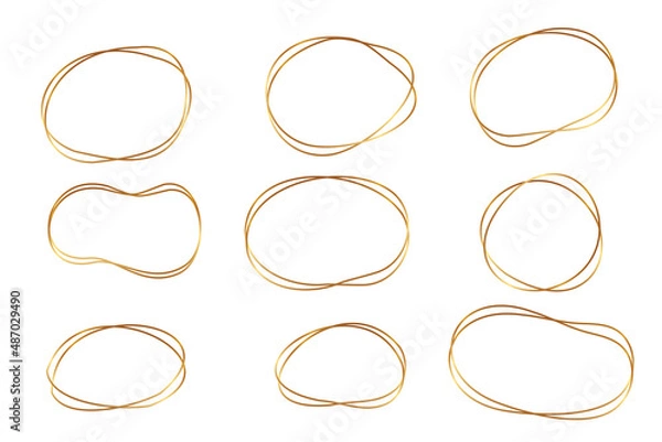 Obraz Cute hand-painted blue-colored speech bubble