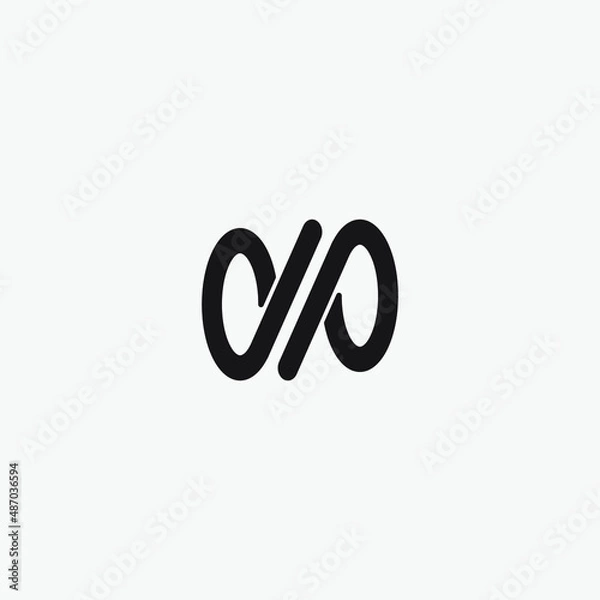 Fototapeta Initial letter DP monogram logo design.
