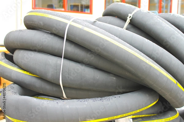 Obraz Rubber tube of large diameter from stock company