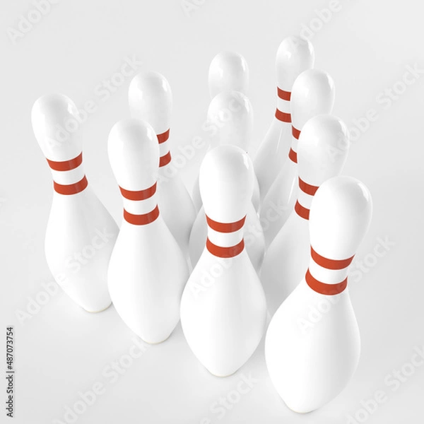 Obraz Bowling concept 3d render