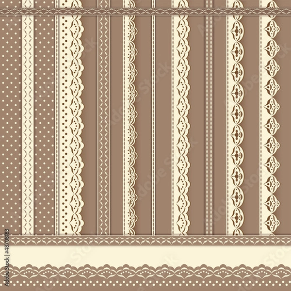 Obraz Collection for scrapbook. Borders.