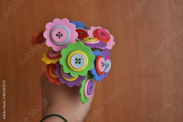 Obraz яркие и колючие цветы на праздник