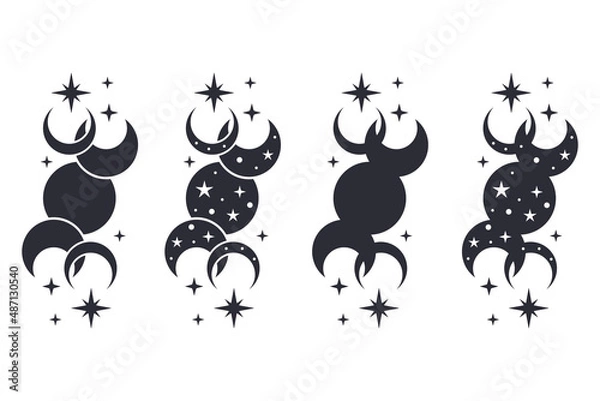 Obraz Moon phases abstract