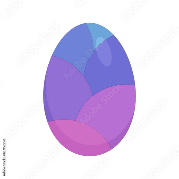 Obraz easter chicken egg in purple hues