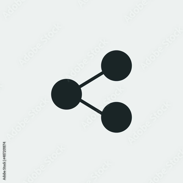 Obraz Share vector icon illustration sign