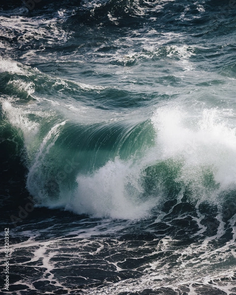 Obraz Huge ocean wave causing a splash