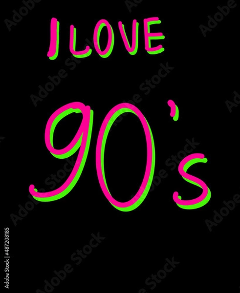 Obraz old trendy neon