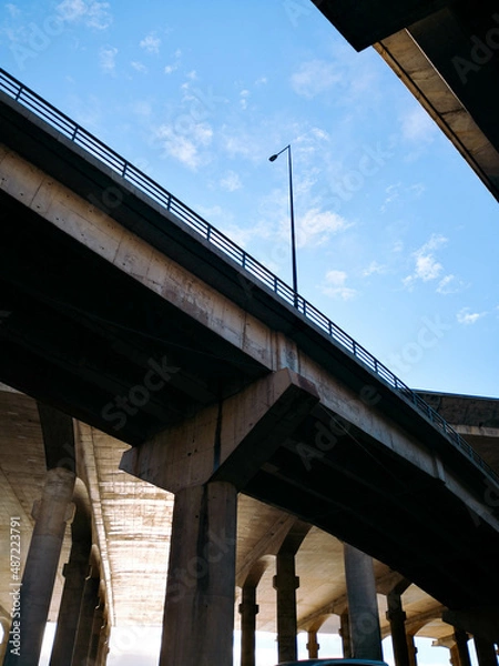 Obraz Two roads over two bridges