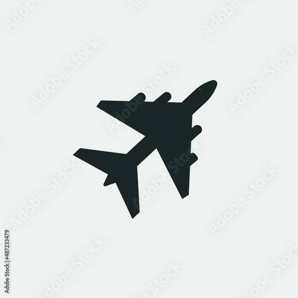 Obraz Plane vector icon illustration sign