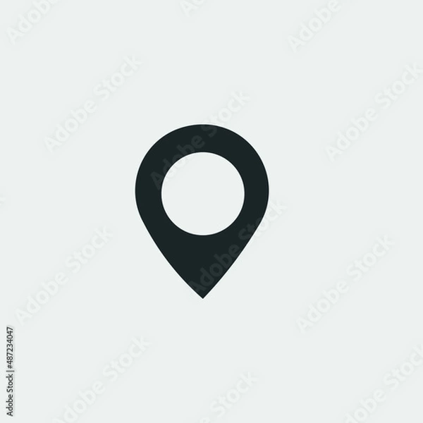 Obraz Location pin vector icon illustration sign