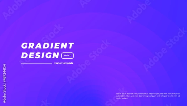Fototapeta Purple gradient geometric background. Circle shape vector Illustration