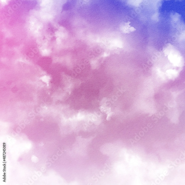 Obraz Cloudy Day Rainbow Gradient Pastel Texture, Background, and Scrapbook Paper