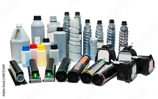 Obraz Colour toners for printers