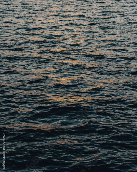 Obraz Sunset reflection in the ocean waves