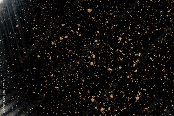 Obraz Black background with orange spots