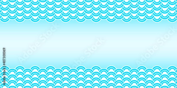 Obraz Light blue and white wave pattern
