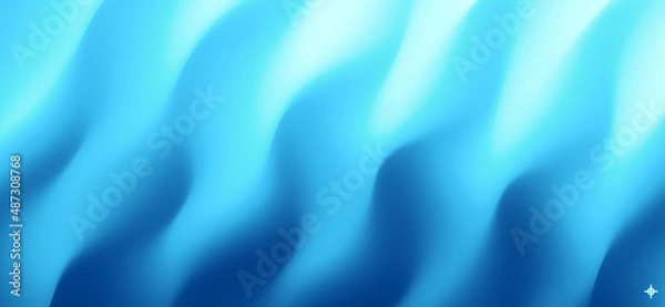 Obraz Blue abstract wavy background for banner, flyer and poster. Dynamic effect. Vector illustration. Cover design template. Can be used for advertising, marketing or presentation.