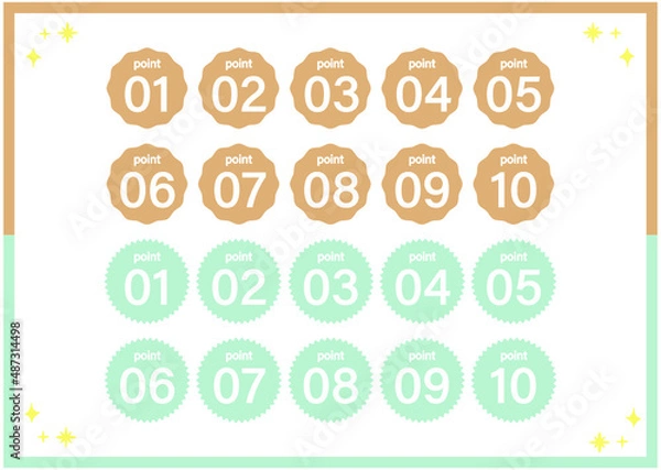 Fototapeta ポイントセット