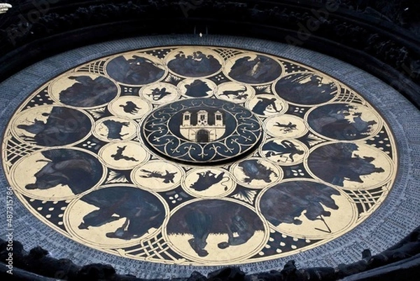 Obraz clock tower in Prague