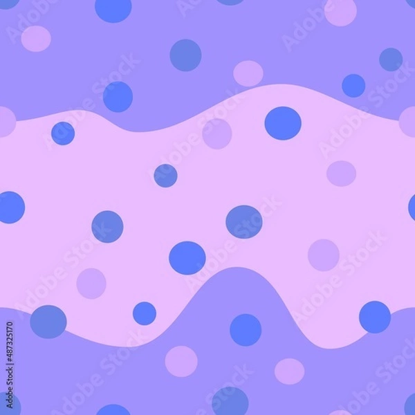 Fototapeta Seamless abstract background with patches in violet hues. Vector design.