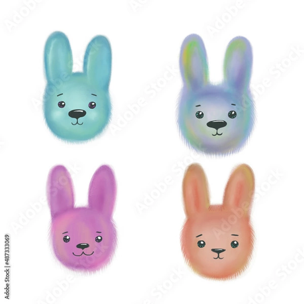 Obraz set of easter bunnies