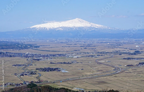 Obraz 庄内平野と鳥海山