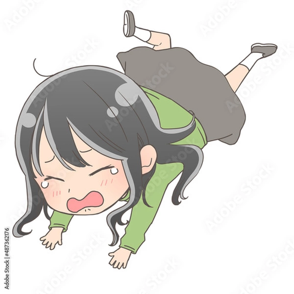 Obraz 転んだ女の子