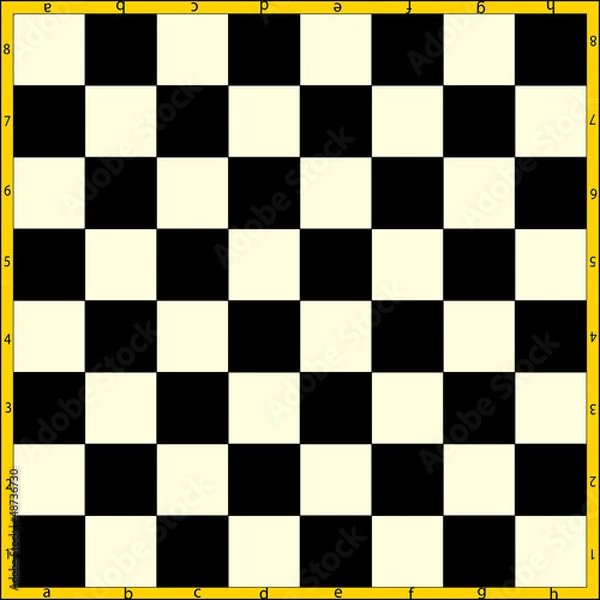 Obraz Pole do gry w szachy.