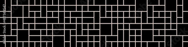 Obraz Offset Quads generative art background art illustration