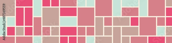 Fototapeta Offset Quads generative art background art illustration