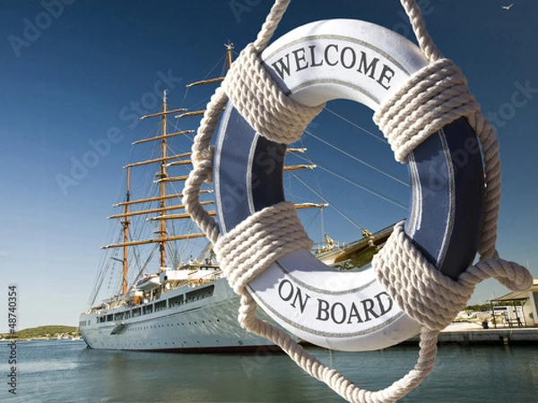 Fototapeta statek żaglowy