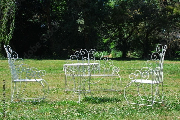 Obraz Garden table and chairs
