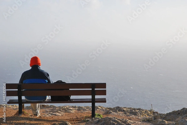 Obraz The man on the bench