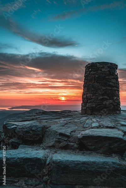 Obraz Snowdon Peak at Sunset