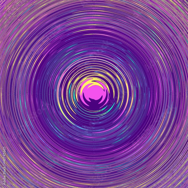 Fototapeta Bright colorful background for design. Abstract spiral illustration.