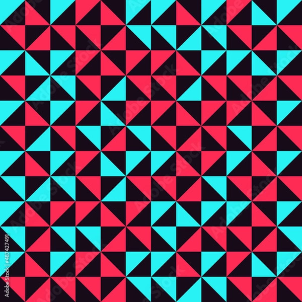 Fototapeta Seamless pattern for social media. Modern colorful background. Sublimation wallpaper. 