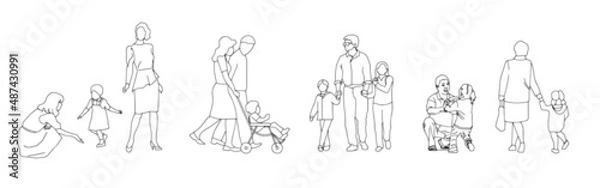 Obraz Families with children.