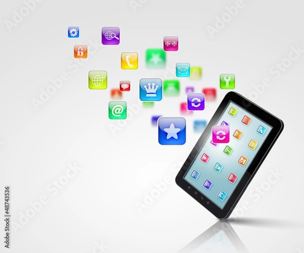 Fototapeta modern technology media