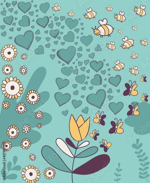 Obraz seamless floral pattern